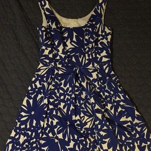 Blue print petite dress